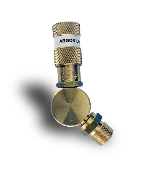Air Products Quick Fit Unrestricted Angled Integra Connector for Argon & Ferromaxx